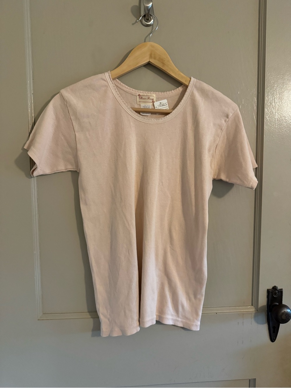 Vintage Light Pink Crewneck T-Shirt